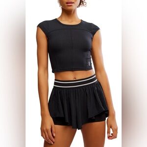 Free People Movement Tempo Ribbed Baby Tee Size Medium